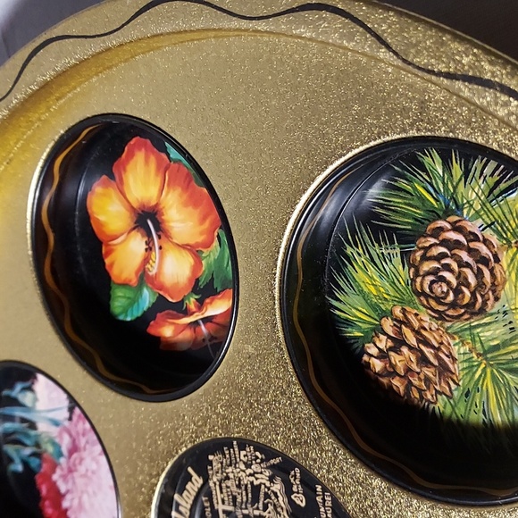 Vintage State of Rhode Island & Connecticut Drink Serving Tray - Picture 7 of 8